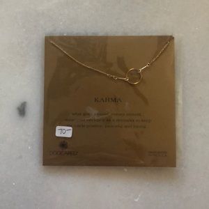 Dogeared Jewelry - NWT Dogeared small gold Karma necklace Dogeared Jewelry - NWT Dogeared small gold Karma necklace